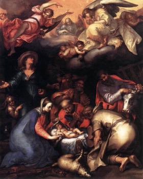 Abraham Bloemaert : Adoration Of The Shepherds